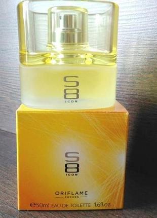 Туалетна вода s8 icon oriflame чоловіча туалетна вода ес ейт айкон ес вісім айкон орифлейм раритет оригінал
