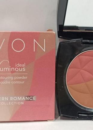 💎🌷 мерцающая пудра для лица avon «нежное сияние», 10 г — два оттенка 🌷💎