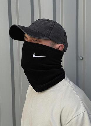 Баф флисовый черный nike