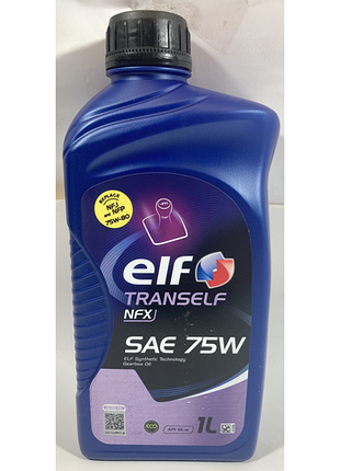 Масло трансмисионное кпп 75w gl-4 elf tranself nfx 1л