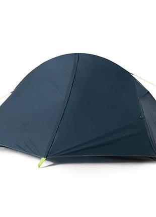 Палатка сверхлегкая одноместная с футпринтом naturehike cycling 1 nh18a095-d, 210t, темный синий