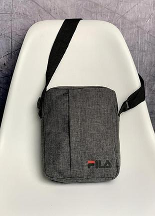 Борсетка fila серый меланж #