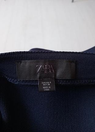 Стильна якісна плотна синя юбка zara. 5