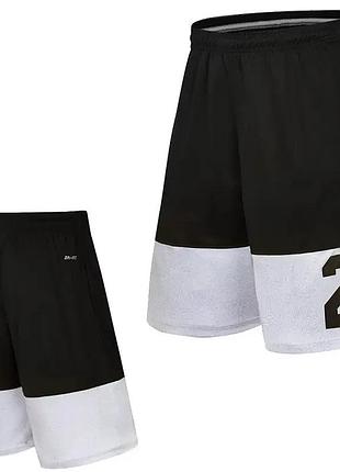 Мужские спортивные шорты premium fit — navy motion черно-белые m