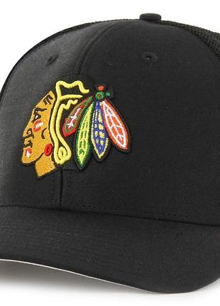 Кепка-тракер 47 brand chicago blackhawks trophy черный уни osfa