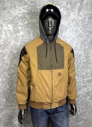 Carhartt куртка l размер демисезонная коричневая