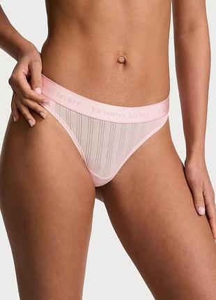 Трусики стринги sosoft™ modal ultra-fine logo thong victoria's secret розовый l
