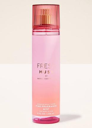 Парфюмерный спрей для тела fresh musk fine fragrance mist