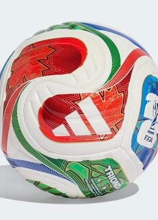 Мяч футбольный adidas trionda mini world cup 26 (размер 1) jd8034 яркий cувенирный мячик 15 см