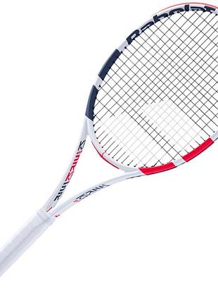 Ракетка babolat pure strike 18/20 unstr white/red/black no cover gr3