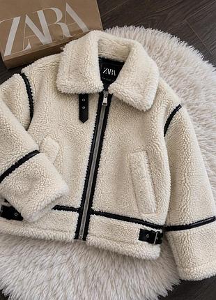 Шубка мєховушка дублянка zara куртка