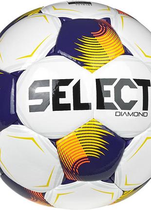 М'яч футбольний select diamond fifa v26 білий, помаранчевий 4 (085537-010)