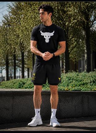 Шорты under armour 2 в 1 черный m