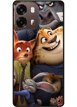 Силиконовый бампер чехол для oppo a6s джуди зверополис