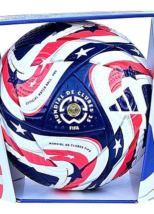 М'яч футбольний adidas fifa world cup pro omb je8770 №5 червоно-синій