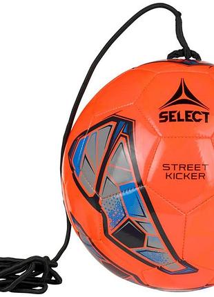 М'яч футбольний select street kicker v25 помаранчевий, синій уні 4