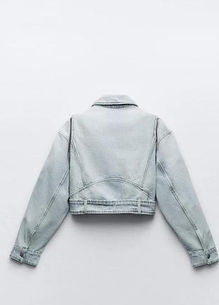 Джинсова куртка zara 4