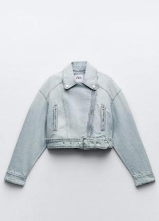 Джинсова куртка zara 2