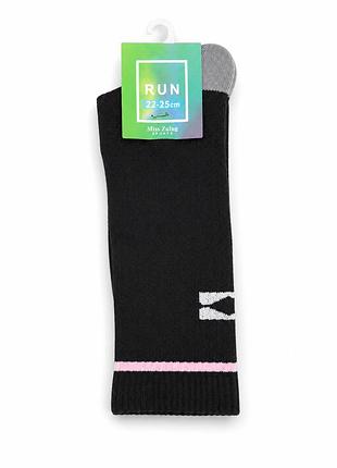 Носки высокие run черные