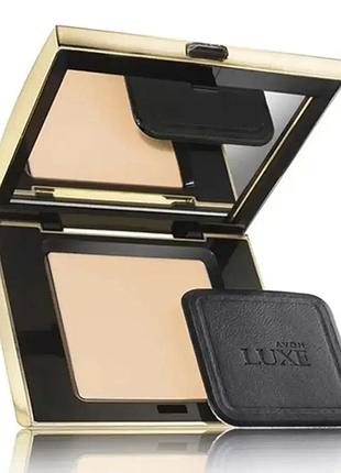🌸✨ avon luxe fair silk — компактна пудра 10 г «чистий шовк» ✨🌸