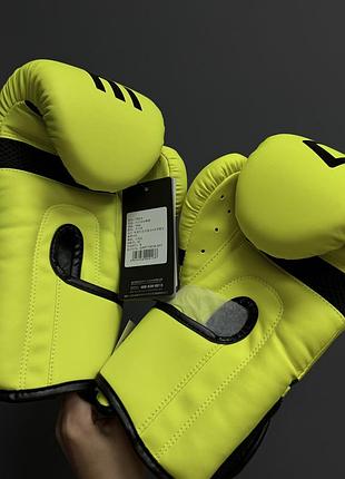 Боксерські рукавички conrie neon yellow 2