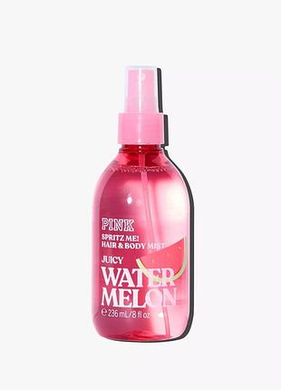 Спрей для тела и волос juicy watermelon pink & victoria's secret