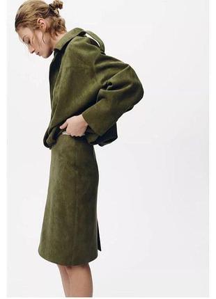 Меди юбка zara под замшу
