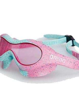 Очки-маска для плавания arena spider kids mask розовый, бирюзовый дит osfm