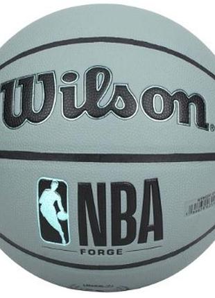Мяч баскетбольный wilson nba forge bskt blue grey size 5
