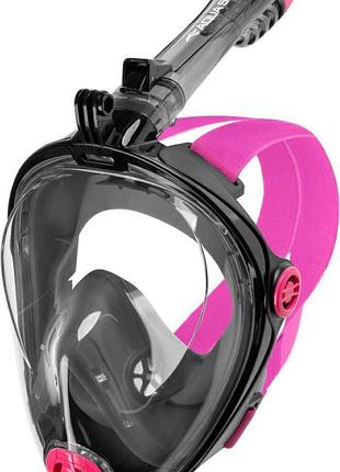 Полнолицевая маска aqua speed spectra 2.0 9912 черный, розовый уни s/m