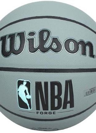 Мяч баскетбольный wilson nba forge bskt blue grey size 7