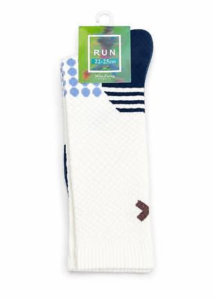 Носки высокие run белый