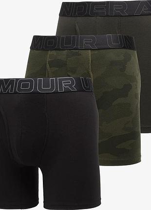 Труси under armour performance cotton - print 6 чорний md