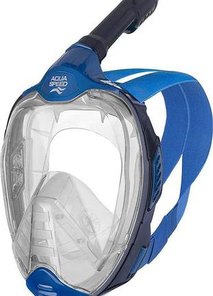 Полнолицевая маска aqua speed veifa zx 9855 синий s/m (554-01)