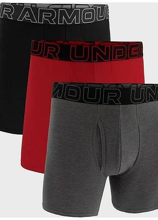 Труси underwear boxers ua performance cotton - solid 6 3pk сірий чол md