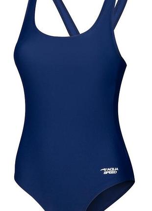 Купальник закритий для жінок aqua speed tina 61401 синій жін 44