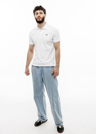 Футболка лакоста, футболка lacoste, футболки lacoste, футболка поло lacoste, футболка унісекс поло, поло білий: розмір xl
