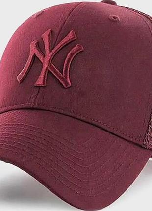 Кепка-тракер 47 brand new york yankees branson бордовый one size