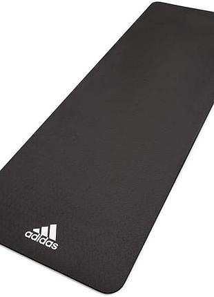 Килимок для йоги adidas yoga mat чорний уні 176 х 61 х 0,8 см