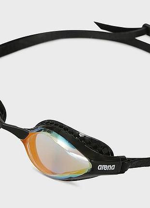 Очки для плавания arena air-speed mirror желтый, медно-черный уни osfm