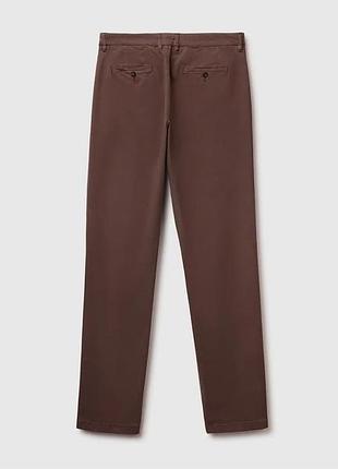 Чоловічі чорні чіноси штани benetton коричневий, 48