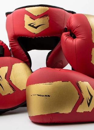 Комплект для бокса everlast prospect 2 boxing kit красный, золотой дит osfm