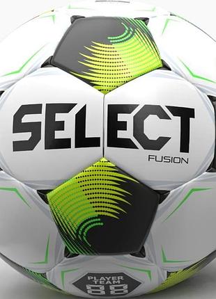 М'яч футбольний select fusion v26 білий, чорний 4