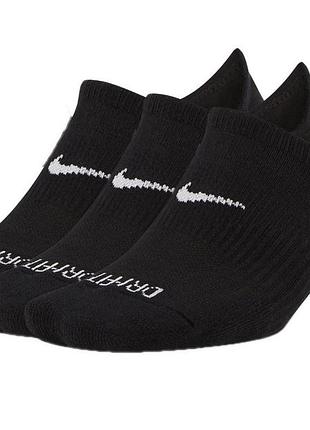 Носки nike u nk everyday plus cush footie черный жин 38-42