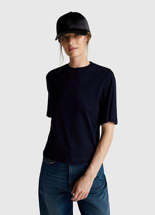 Жіноча бежева пряма футболка benetton 016, l
