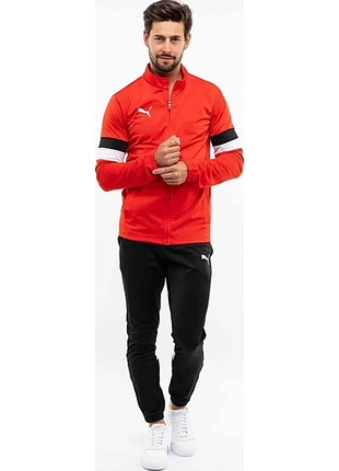 Костюм спортивний puma teamrise tracksuit червоний, чорний xl (658653-01)