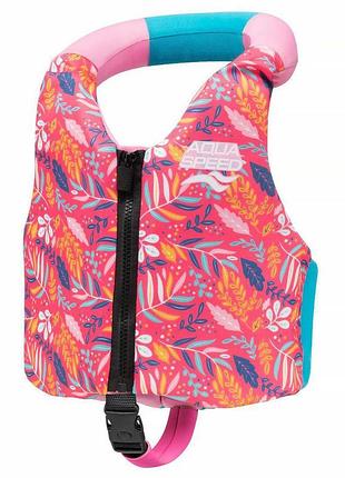 Жилет для плавания aqua speed aqua pals 61141 бирюзовый, розовый дит 19-30 кг
