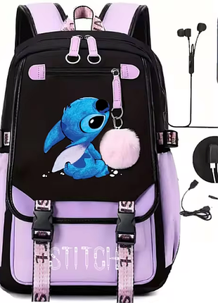 Рюкзак disney "ліло і стіч". портфель для школи