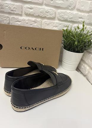 Coach шкіряні лофери 37,38 розмір оригінал 2