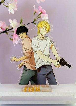 Акриловая фигурка эш линкс и окамура эйджи - банановая рыба banana fish